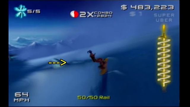 SSX 3 Tutorial: Kick Doubt Early Exit Glitch смотреть онлайн