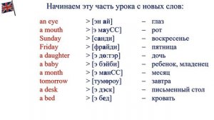 Английский для начинающих | Урок №5