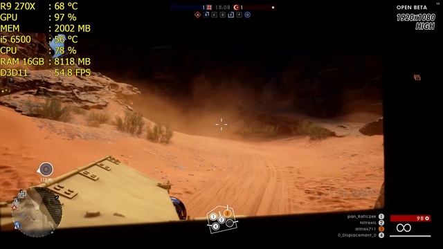 Battlefield 1 (Beta) - R9 270X 2GB | HIGH - 1080p смотреть онлайн