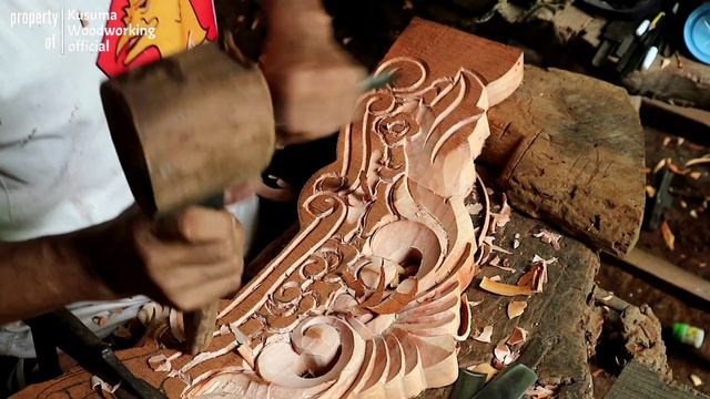 Extraordinary Wood Carving Techniques And Skills || Wooden Craft Carving Single Head Sofa For King