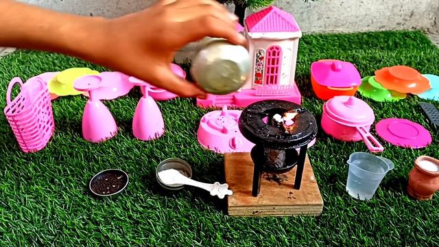 Diy miniature making tea| miniature kichen set| mini cooking смотреть онлайн