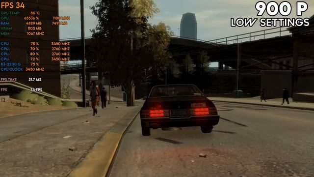 (GTA IV) Grand Theft Auto IV Ryzen 3 2200G & Vega 8 iGPU(Stock) With 8Gb Ram DDR4 Gameplay Benchmar смотреть онлайн