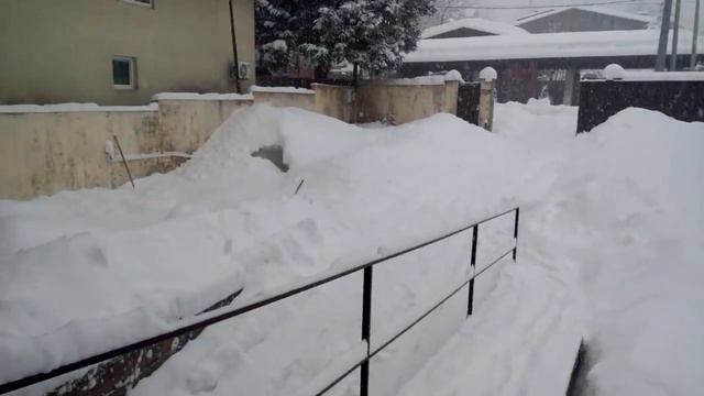 Снегопад в Красной Поляне. Февраль 2017 год смотреть онлайн