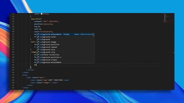 Text Hover Effect | CSS - JavaScript Tutorial | Daft Creation смотреть онлайн