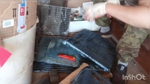 Разбираем медные радиаторы охлаждения от кондиционера