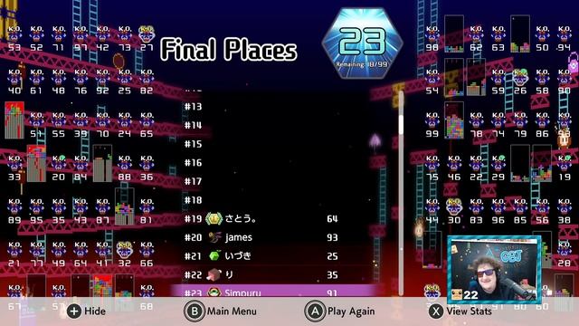 [SimpleFlips] Tetris 99 [May 23, 2021] смотреть онлайн