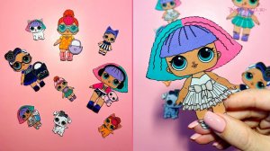 Бумажные куклы лол в наборе