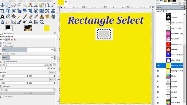 GIMP 2.10.24 Selection Tools Part-1 смотреть онлайн