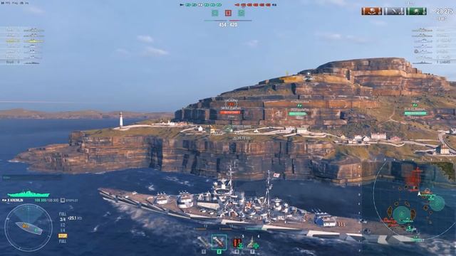 Wows KREMLIN: TANKIEST Battleship World of Warships #wows #worldofwarships #gaming смотреть онлайн