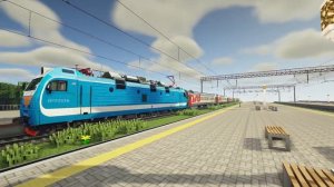 Отправление ЭП1М - 645 с поездом №630 Ростов-на-Дону - Кисловодск