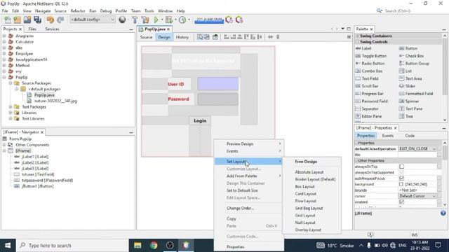 How to set background Image on jframe in java Netbeans 15 смотреть онлайн