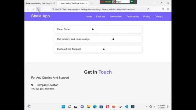 Complete Responsive App Landing Page Website | Using Html CSS And Bootstrap | By Sekhsadi Academy смотреть онлайн