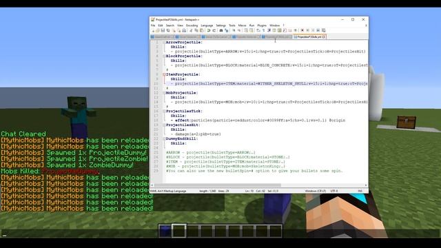 Fantastic Projectiles Pt. 3 [Mythic Mobs Projectiles Tutorial смотреть онлайн