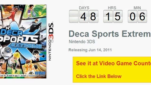 Deca Sports Extreme Nintendo 3DS Countdown смотреть онлайн