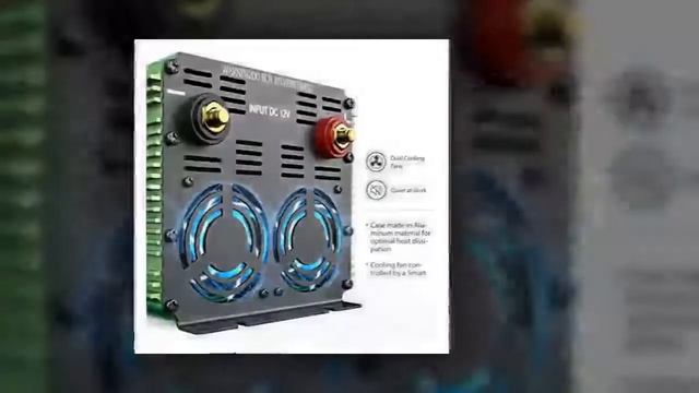 EDECOA 3000W Power Inverter Modified Sine Wave DC 12V To 110V AC With LCD Display And Remote