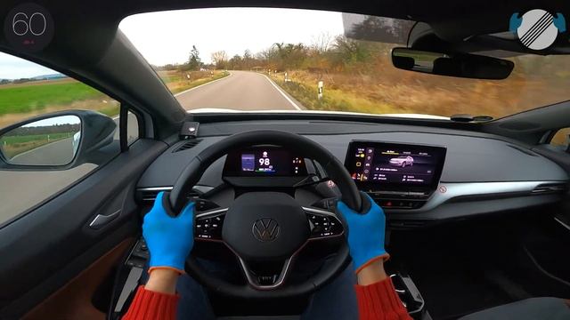 VW ID.4 Pro Performance (2021) POV Top Speed Autobahn #TopSpeedBrothers смотреть онлайн