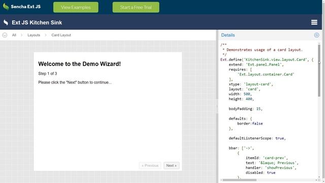 Layouts no ExtJS смотреть онлайн