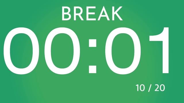 BEST SPORT INTERVAL TIMER - 50 sec Exercise / 10 sec Break / 20 Rounds / GYM TABATA HIT - TIMER смотреть онлайн