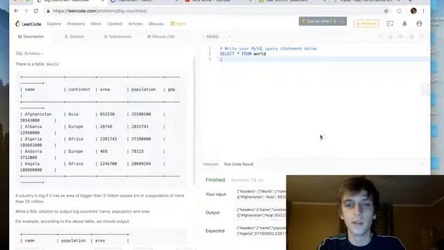 LeetCode Big Countries Solution Explained - Java смотреть онлайн