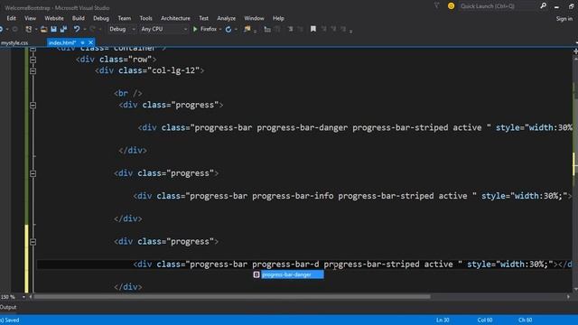 Bootstrap # 23 progress bar смотреть онлайн