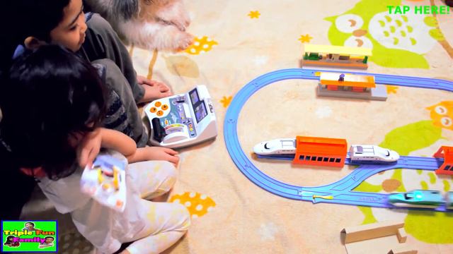 TAKARA TOMY PLARAIL IR CONTROLLER SHINKANSEN H5 SERIES HAYABUSA & S-49 E-231 TOY TRAINS WITH SOUND! смотреть онлайн