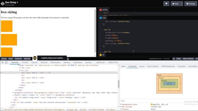 Learn box model | box-sizing: border-box explained | CSS3 ? ? смотреть онлайн