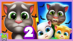 Мой Говорящий Том_Дом Друзей vs Говорящий Том 2.Подготовка к Хэллоуину и Ярмарке.Обновления Игр