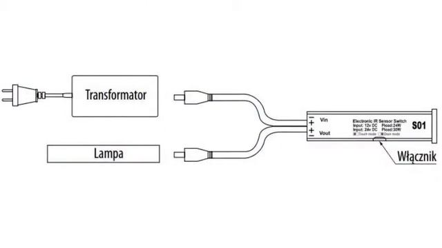 Датчик движения для светодиодных светильников