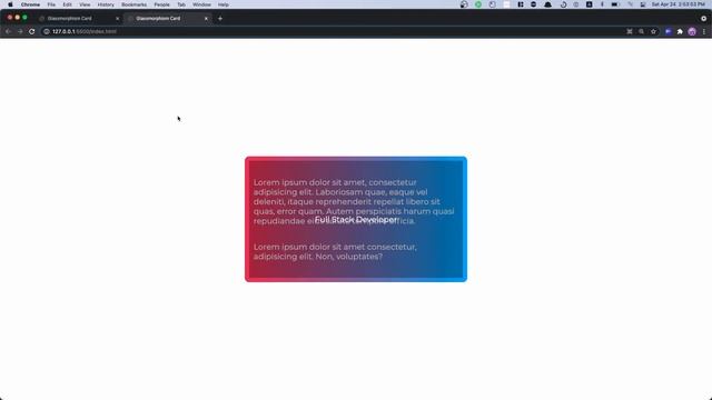 Glassmorphism Card Tutorial With HTML & CSS | Project 27/100 смотреть онлайн