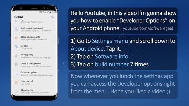 How to Enable Developer mode on Android смотреть онлайн