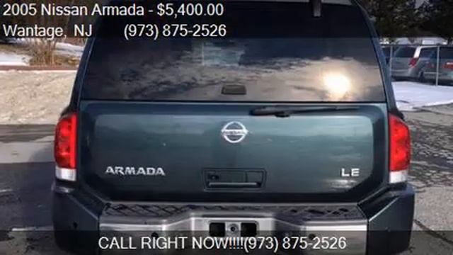 2005 Nissan Armada LE 4WD 4dr SUV For Sale In Wantage, NJ 07