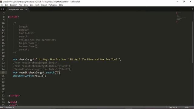 Java Script Tutorial For Beginners String Methods in JavaScript смотреть онлайн