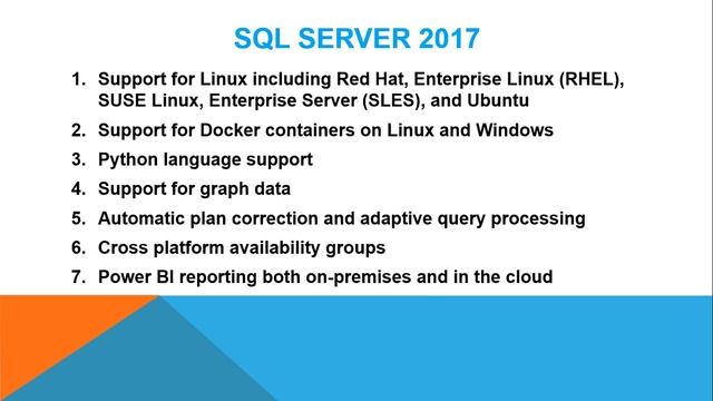 SQL Server 2019 Introduction and Overview New Features смотреть онлайн