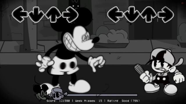 Friday Night Funkin' VS Mickey Mouse - Wednesday's Infidelity FULL Week + Cutscenes (FNF Mod) Horro смотреть онлайн