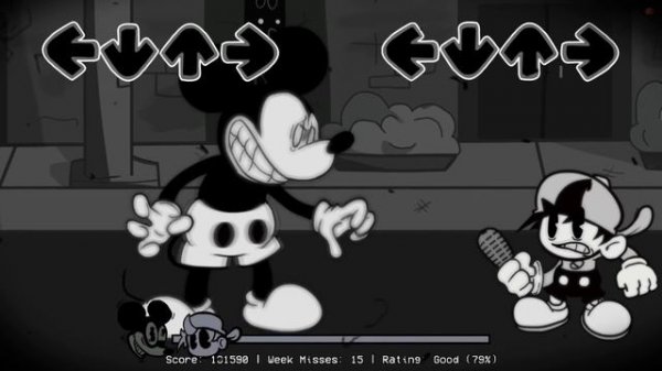 Friday Night Funkin' VS Mickey Mouse - Wednesday's Infidelity FULL Week + Cutscenes (FNF Mod) Horro