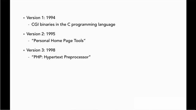 The history of PHP смотреть онлайн