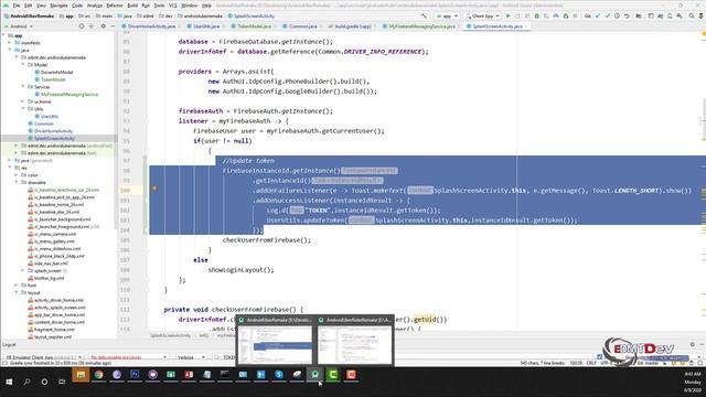 Android Development Tutorial - New Uber Clone #15 Rider App Integrated Firebase Cloud Messaging смотреть онлайн