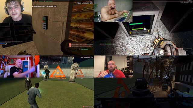 4 мужика играют на HL2RP сервере смотреть онлайн