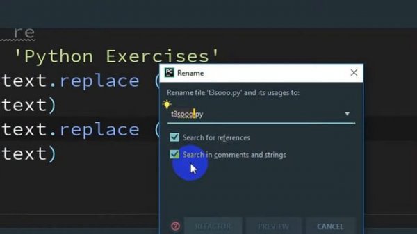 How to Rename Python file in PyCharm