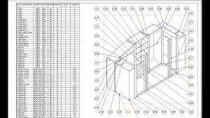Мебель в солидворкс. Создание шаблона спецификации