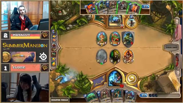 Hearthstone Summer Mansion - Eloise vs MrYagut смотреть онлайн