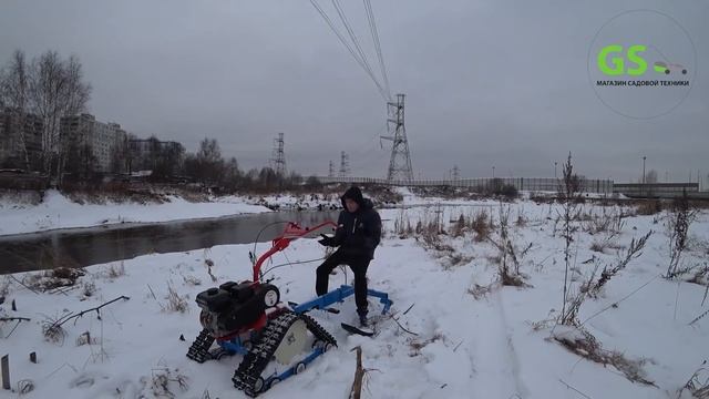 Взрывной обзор! Мотоблок АГАТ по бездорожью на гусеничном приводе... смотреть онлайн