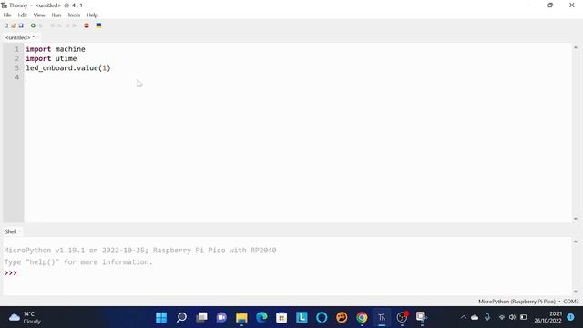 how to light up led lights with your raspberry pi pico using Thonny смотреть онлайн