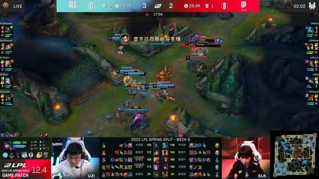 BLG vs UP - Game 1 | Week 9 Day 1 LPL Spring 2022 | TT vs Ultra Prime G1 смотреть онлайн