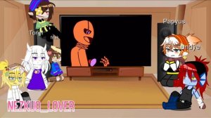 Undertale react to sans Aus