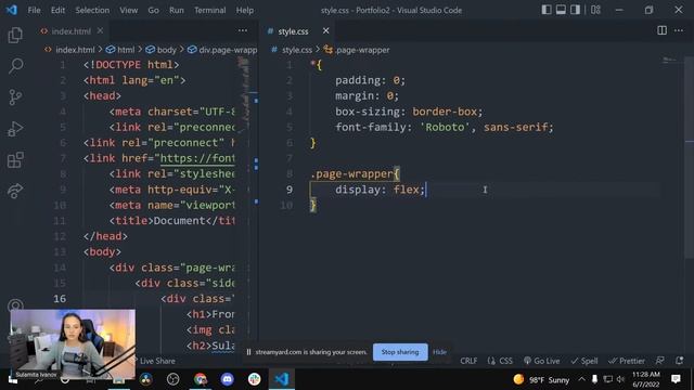 CSS Portfolio Website for Beginners + Hosting On GitHub Pages смотреть онлайн