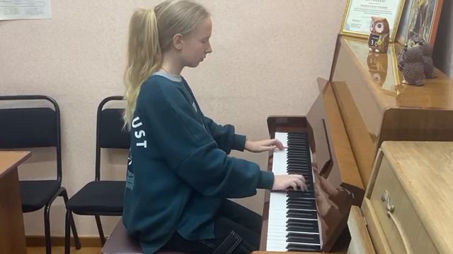 Пушкарёва Ульяна, 14 лет. М.Невин. Джазовая пьеса. смотреть онлайн