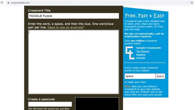 How to embed Crosswords or puzzles on MOODLE смотреть онлайн