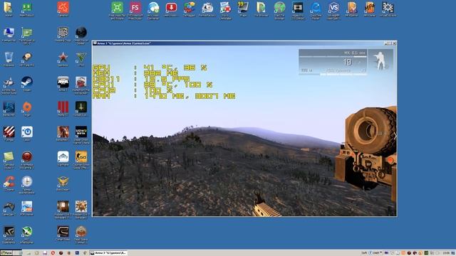 Тест Arma 3 запуск на супер слабом ПК (2 ядра, 2 ОЗУ, GeForce GT 630 1 Гб) смотреть онлайн
