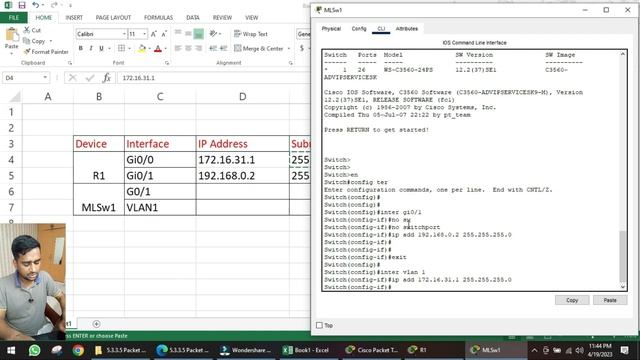 Cisco Packet Tracer LAB 5.3.3.5 - Configure Layer 3 Switches | 2023 смотреть онлайн